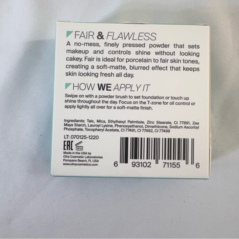 OFRA Pure Matte Finishing Powder NIB Full Size - Picture 2 of 6